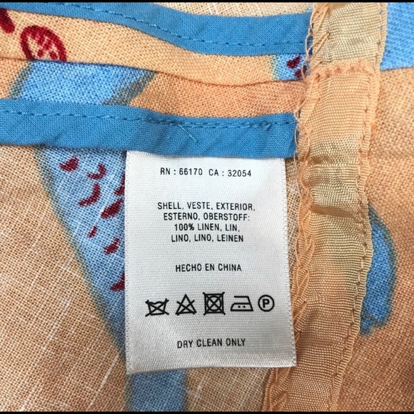 Anthropologie Rue Meadow Peach Linen A Line Skirt - Picture 5 of 8